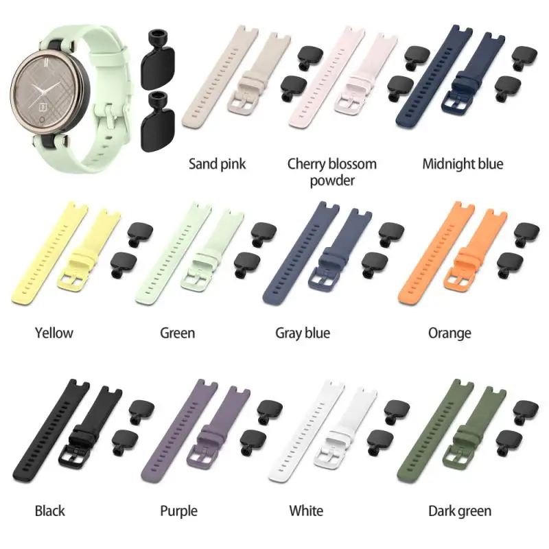 

New Strap Suitable For Garmin Lily Watch Silicone Strap Sports Wristband With Tools Replacement Wrist 10 Optional Colors