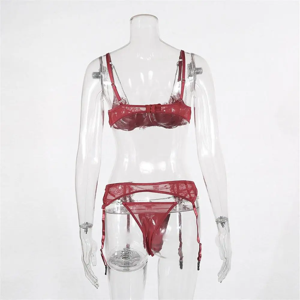 4 цвета сексуальное женское белье ультра-тонкий прозрачный комплект с