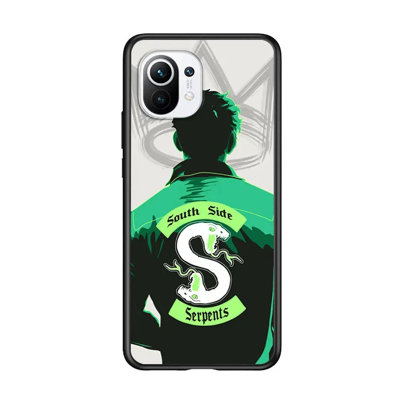 

Riverdale South Side Serpents for Xiaomi Mi 11 10T Note 10 Ultra 5G 9 9T SE 8 A3 A2 A1 6X Pro Play F1 Lite 5G Black Phone Case