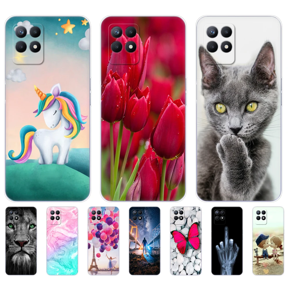 for realme 8i case 6 6inch silicon back cover for oppo realme8i soft case rmx3151 phone case bumper funda tpu coque capa etui free global shipping