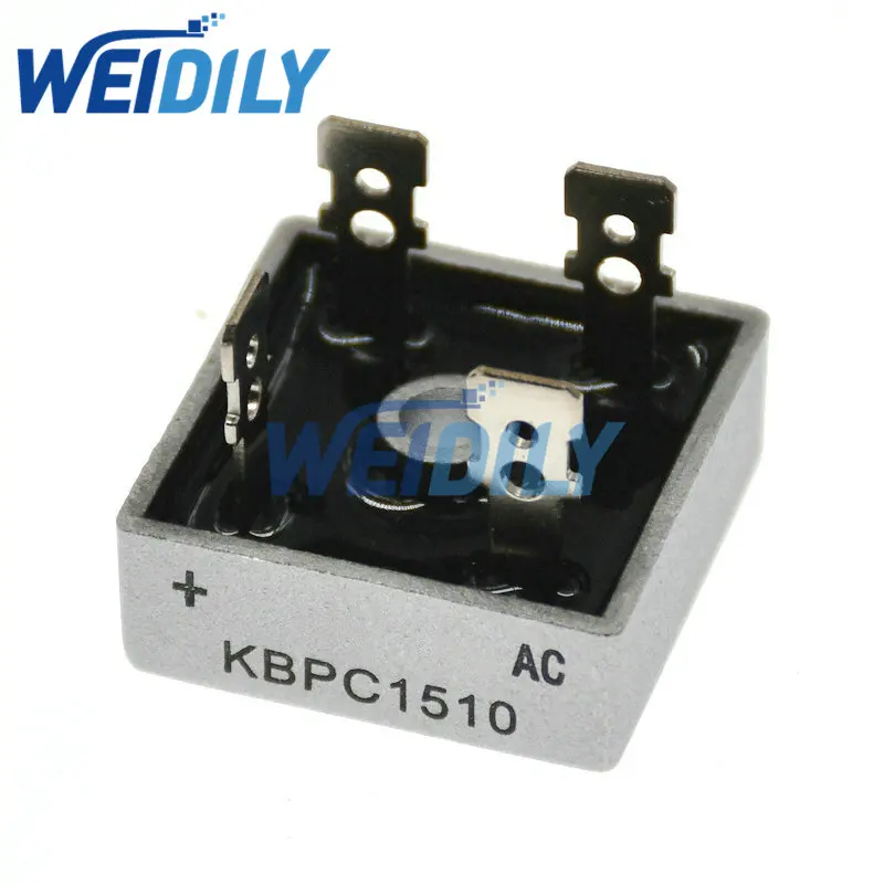 

2PCS KBPC 1510 KBPC1510 DIP-4 Single-phase Rectifier Bridge 15A 1000V