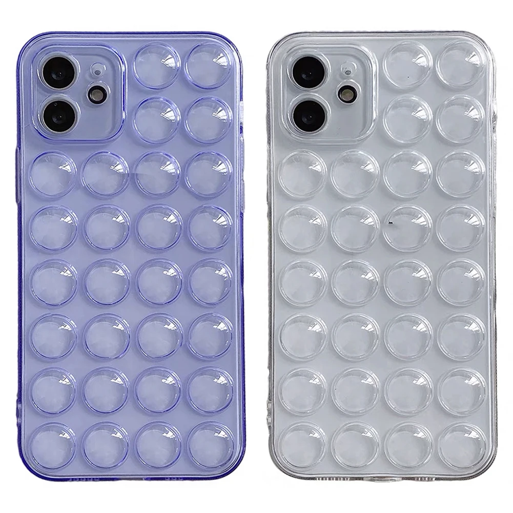 

Радужный силиконовый антистрессовый защитный чехол для снятия стресса сенсорные игрушки пузырьки мягкий чехол для телефона iPhone