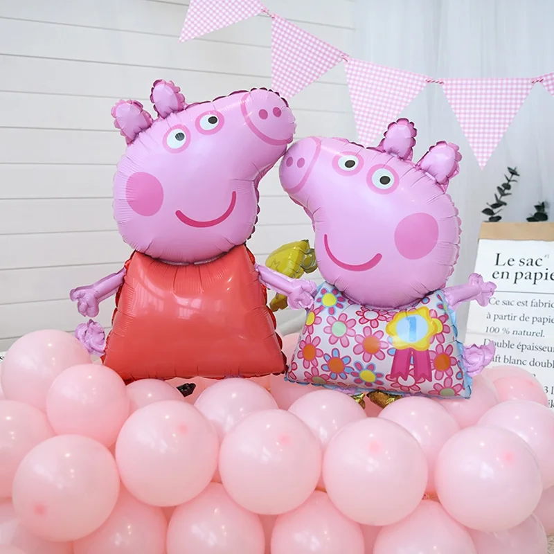Воздушные шары из фольги Свинка Пеппа подарок на день рождения для девочек и