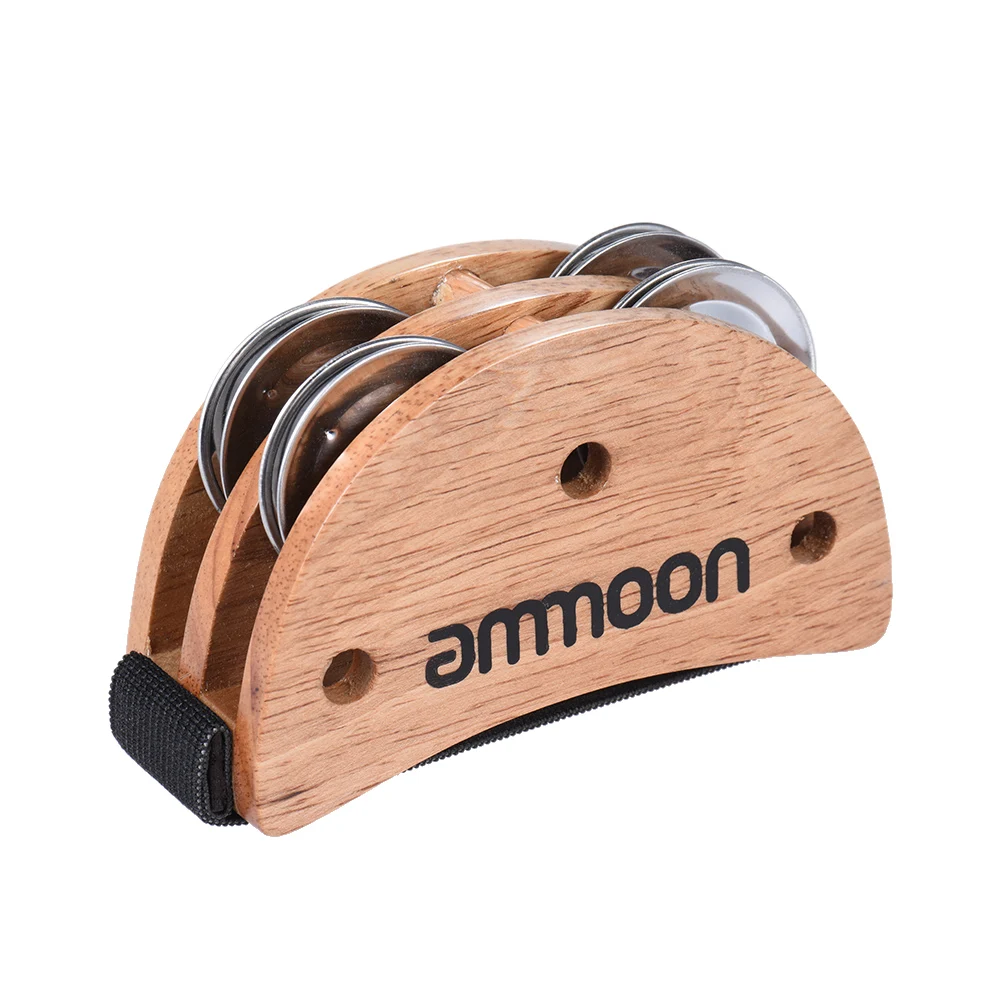 Ammoon эллиптический Cajon Box Drum Companion аксессуар для ног Jingle бубен ручных ударных