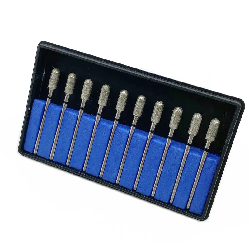 10 шт./компл. зубные алмазные шлифовальные сверла для низкоскоростного прямого