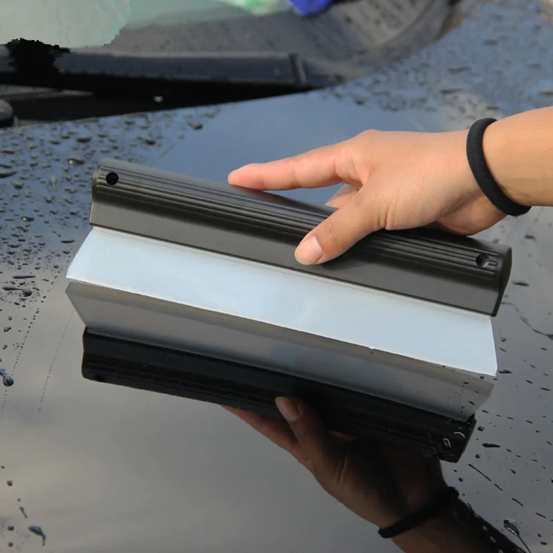 

Soft Silicone Scraper Automobiles Windshield Window Glass Water Drying Blade Wiper Cleaning Scraper Car Washing Tool Accessories