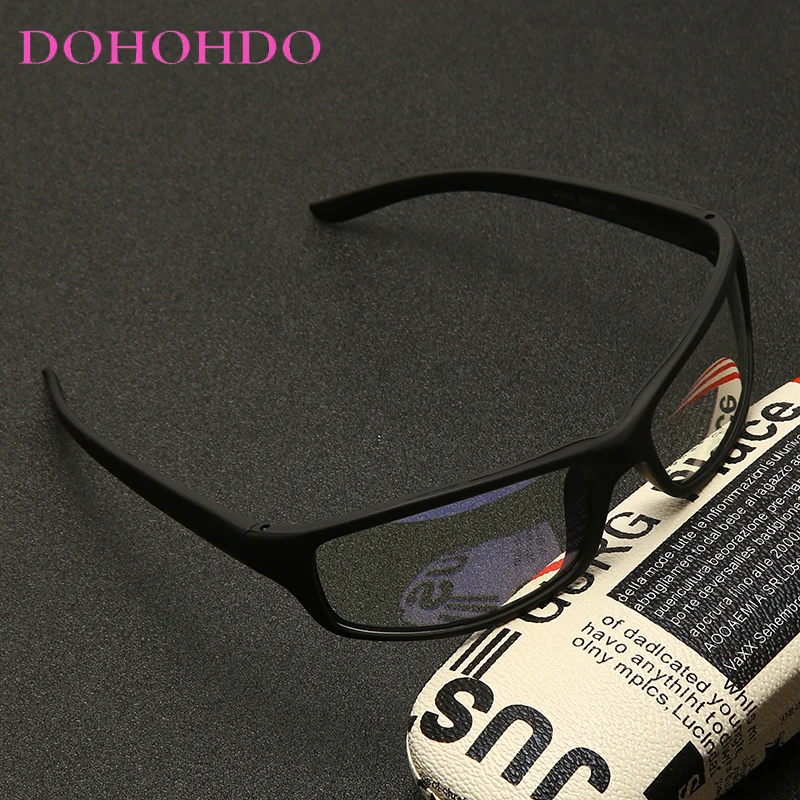 

DOHOHDO 2022 New Anti Blue Light Glasses Men Sport Oval Eyeglasses Frame Male Vintage Black Computer Gaming Eyewear UV400 Oculos