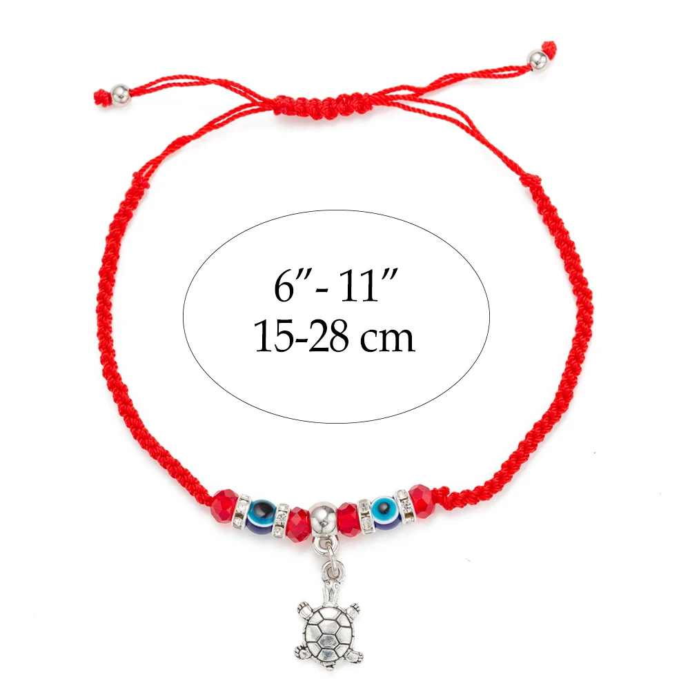 Винтажный Красный Плетеный браслет из нитей для защиты мужчин и женщин амулет |