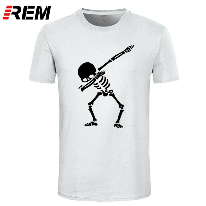 Мужская футболка в стиле хип хоп REM черная панк с принтом черепа|skull t shirt|t shirtshirt men