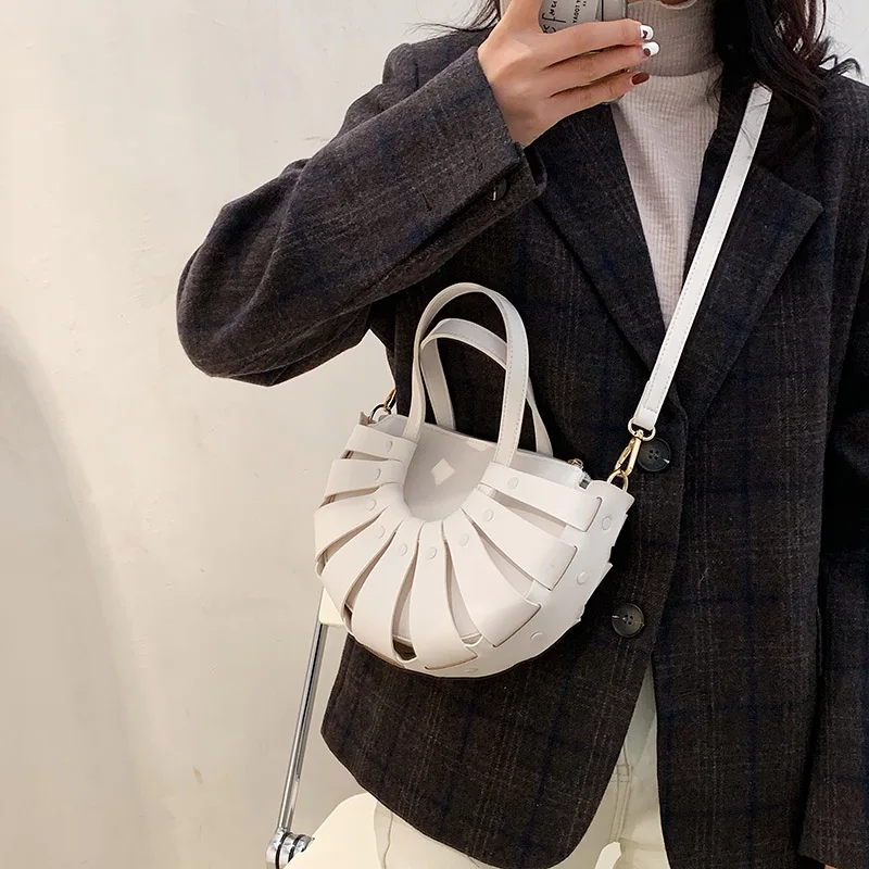 

Модная ретро сумка queki из искусственной кожи, дизайнерские сумки-тоуты с полумесяцем, однотонная сумка через плечо для 2021, роскошная женская...