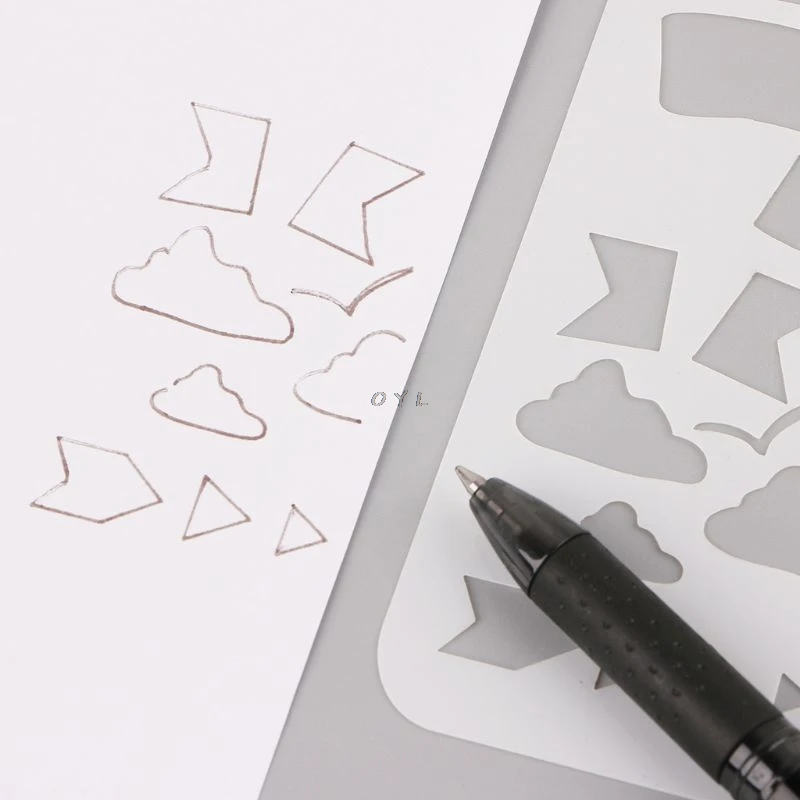 20 шт пули журнал трафарет набор пластиковый планировщик шаблон чертежа сделай