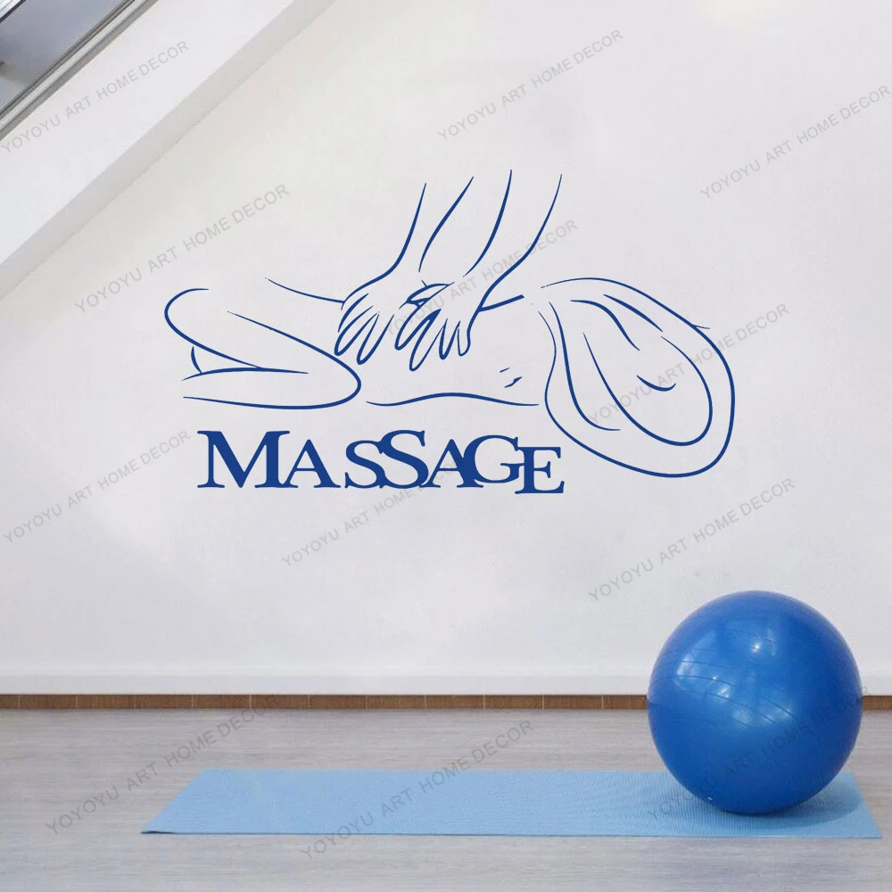 

Массажная комната, женский салон, настенный стикер, деловое украшение, спа, красота, виниловый художественный съемный постер, настенные нак...