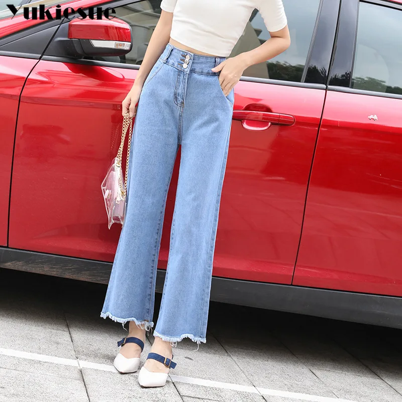 Женские джинсы с широкими штанинами свободные шикарные мешковатые для женщин в