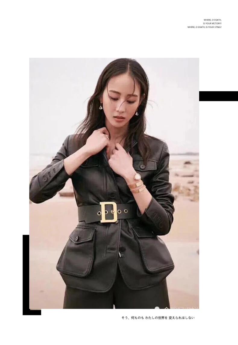 

High-quality designer leather belt, casual luxury metal belt with D-shaped buckle, women's clothing, retro style girl belt,