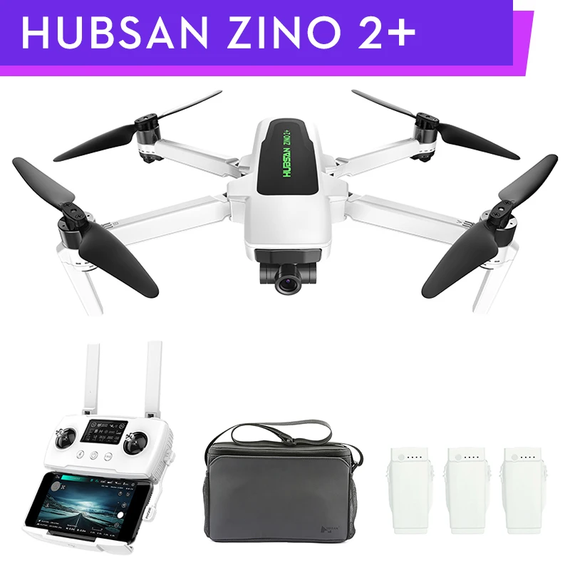 Hubsan Zino 2 Plus дрона с дистанционным управлением GPS 9 км видом от первого лица