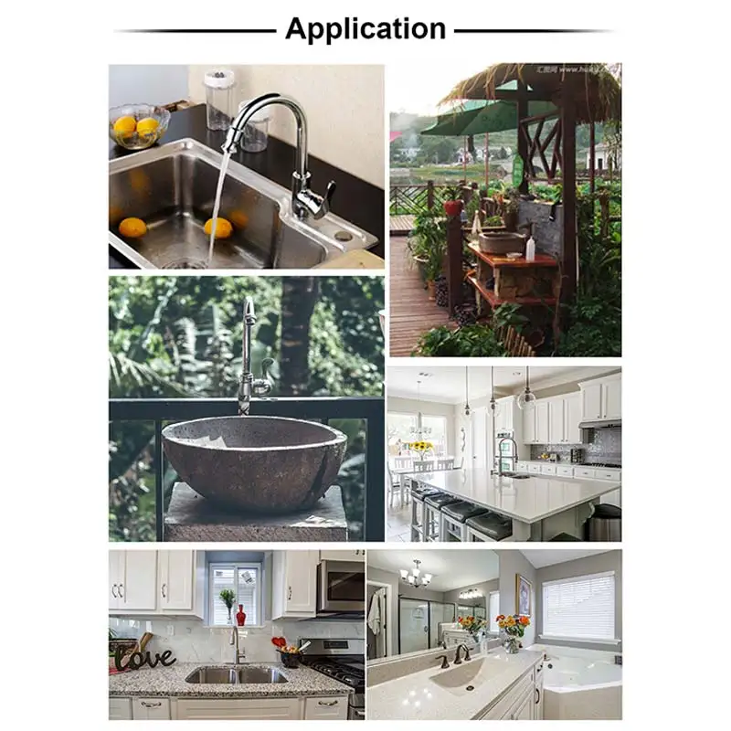 Цветной СВЕТОДИОДНЫЙ светильник для водопроводного крана 3 изменения цвета в