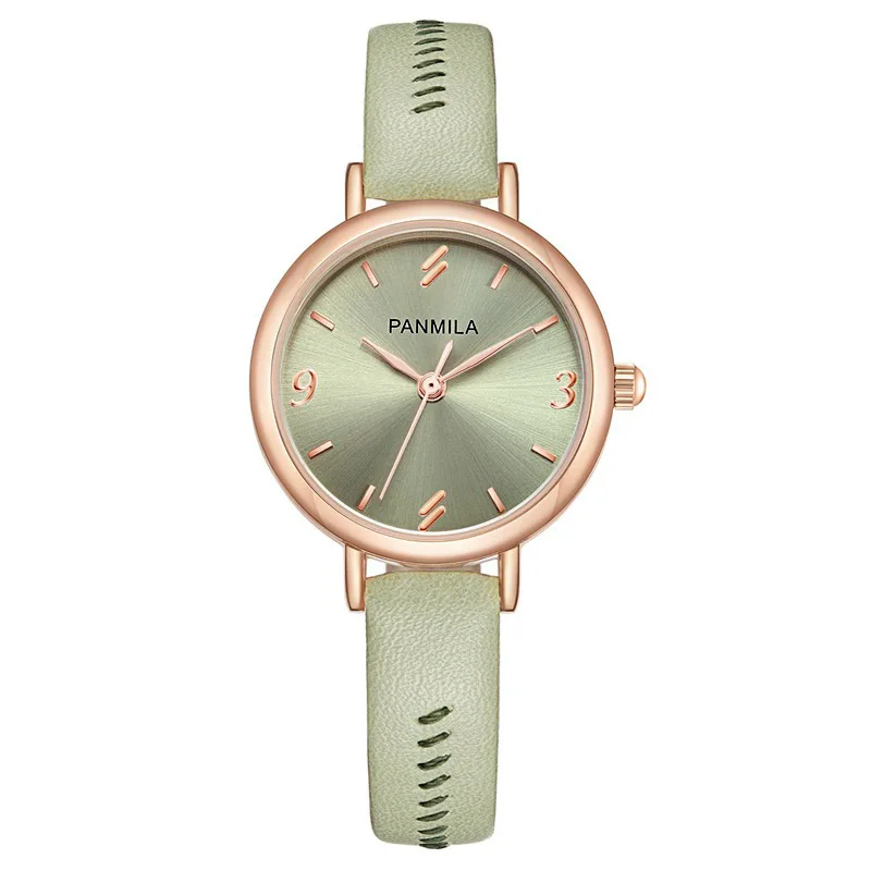 

Women's Watch Ins Wind Korean Style Simple Temperament Small Belt Green Watch Female