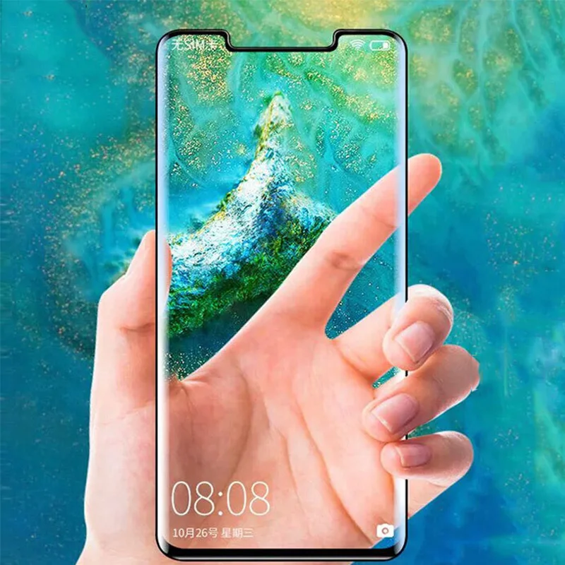 Защитное стекло 3D для Huawei P30 Pro Mate 20 RS закаленное с защитой от синего излучения OPPO