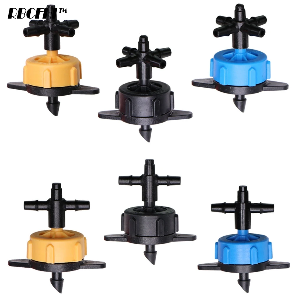 

20PCS 2L/4L/8L/H Garden Dropper Pressure Compensated Drip Lawn Micro Irrigation Watering Drop Emitter 1/8" Water Pipe Connector