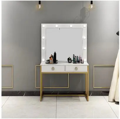 

Net celebrity studio dressing table with lamp bridal shop dressing table professional makeup artist beauty salon dressing table