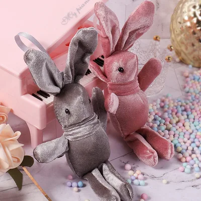 Net red wishing rabbit doll rabbit mochila key plush colgante-0