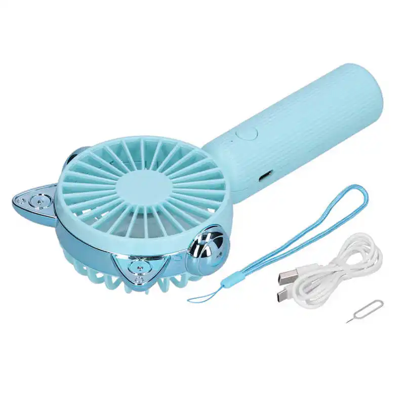 

Ручной вентилятор, прочный зарядный порт типа C, милый мини-USB-вентилятор с низким уровнем шума для офисных классов и общежитий