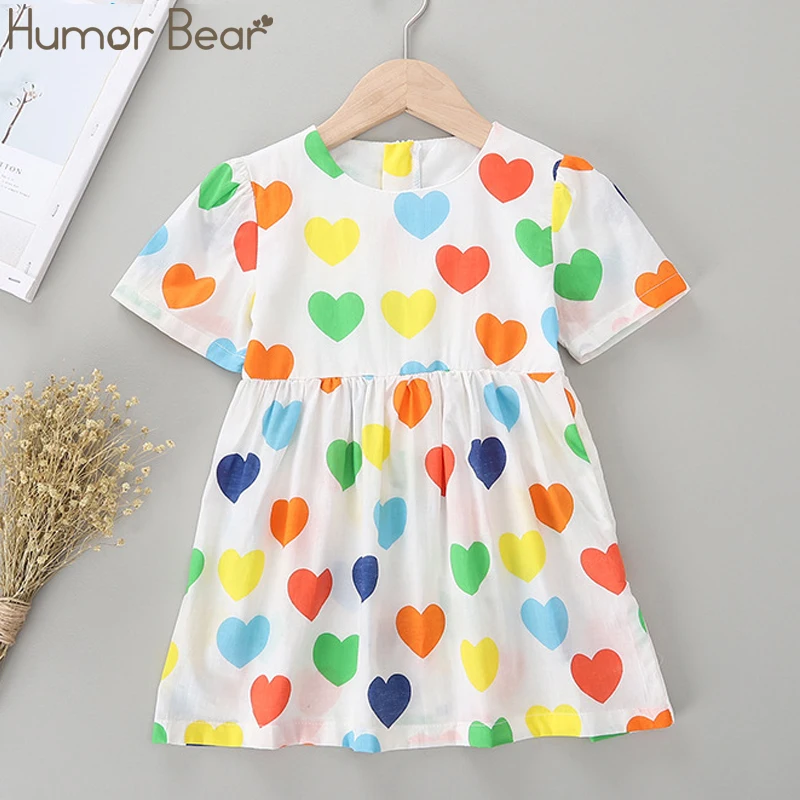 Humor Bear/ г. Летнее Повседневное платье для девочек праздничное платье принцессы для девочек, звезды с блестками, пачка, Детская Изысканная одежда для маленьких девочек