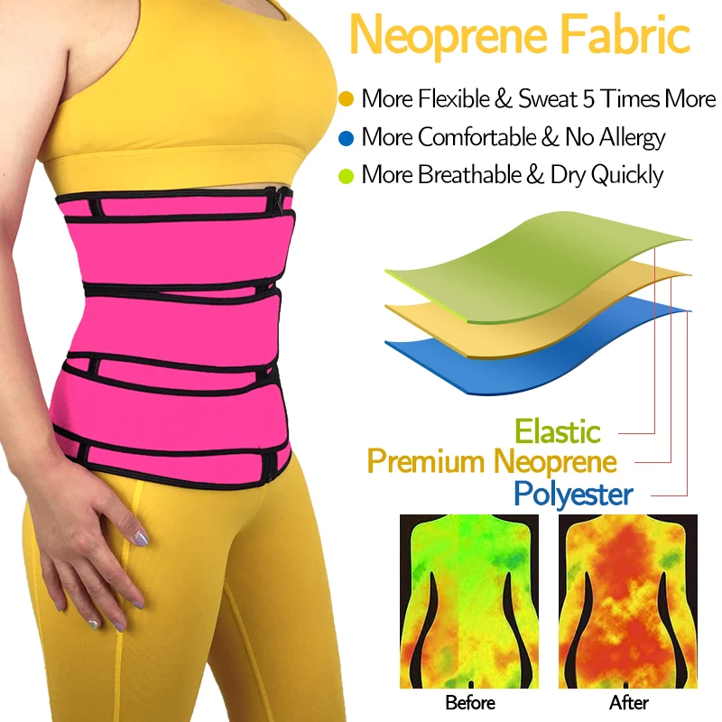 Колумбийский пояса талии тренер живота оболочка неопреновый корсет сауна пот