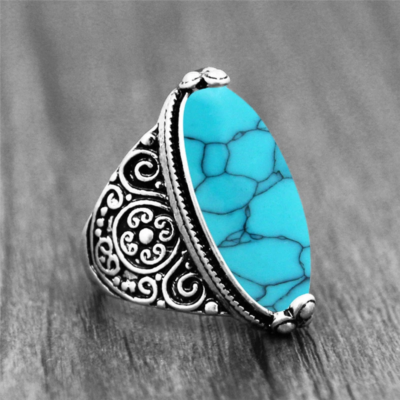 5 шт. Смешанная Камень Кольца для Для женщин оптовая продажа лот Винтаж Античная