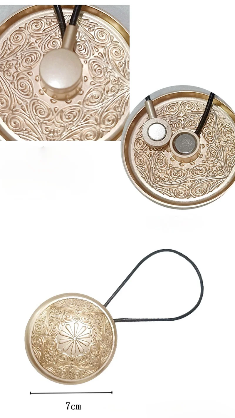 

A Pair High Quality Magnetic Curtain Tieback Curtain Buckle Clips Metal Curtain Tie Rope Holders Decorative Home Accessorie