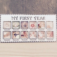 newborn photo frame creative props my first year 0 12m growth record photography furniture monthly milestone baby souvenirs gift