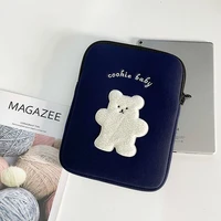 kawaii bear mac tablet case 11 13 inch ipad air sleeve liner bag korean ins laptop storage pouch for ipad air 10 5 10 2 wy374