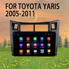 2 + 16 автомобильный навигатор DVD стерео радио мультимедиа видео плеер 2 Din Android 10 для TOYOTA YATIS 2005-2011 Carplay RDS Авторадио