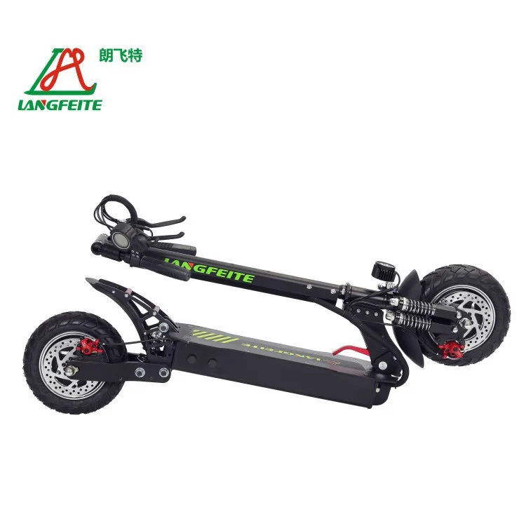 Складной электрический скутер LANGFEITE L8S двойной двигатель 800 Ач 48 в Вт * 2 цветной