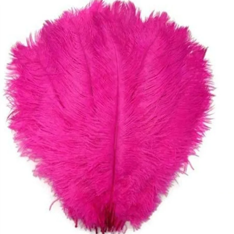 

10-200 шт./лотэ, красные страусиные перья, DIY, Рождественская вечеринка, шлейфы, аксессуары для рукоделия