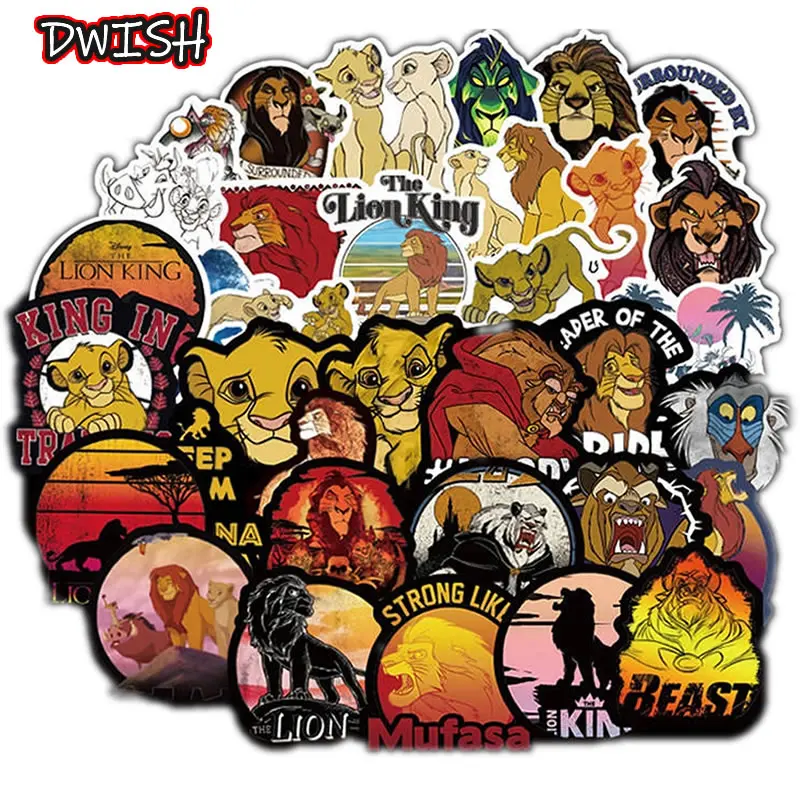 50 шт./упак. водонепроницаемый ПВХ Животные Лев граффити Наклейки Скейтборд Чехол