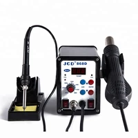 quality smd hot air soldering station jcd868d 2 in 1 soldering iron and hot air gun desoldering station