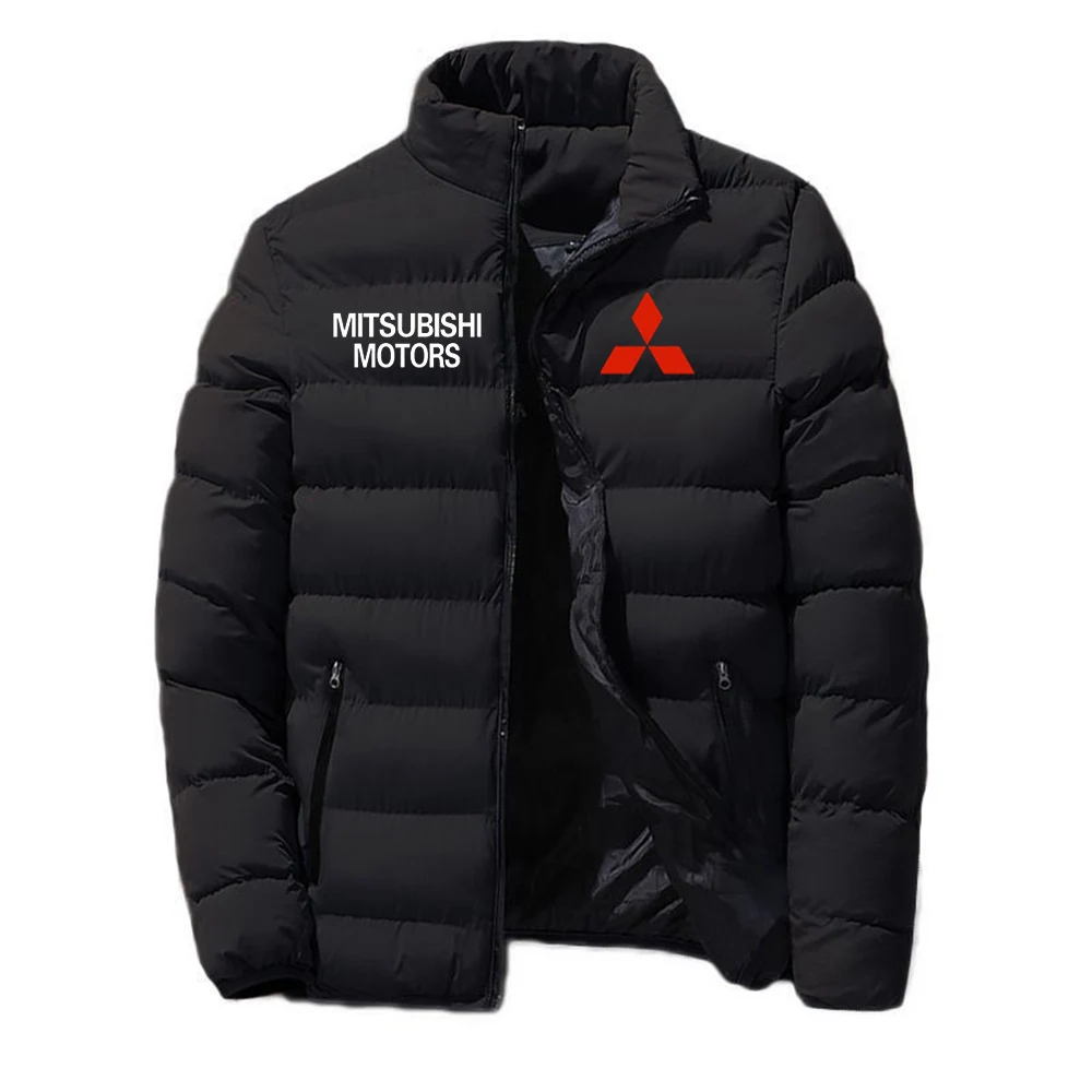 

MITSUBISHI MOTORS New Printing Men's Fashion Classic Zipper Cotton Clothing Winter Warm Jacket Current Style Coat Tops