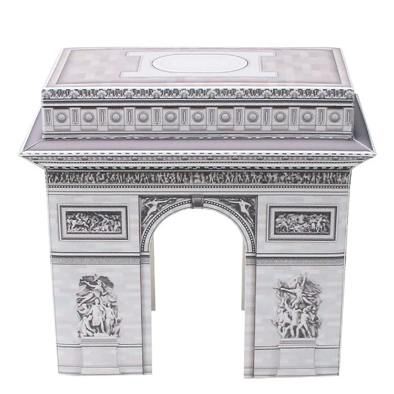 France Arc De Triomphe Folding Mini 3D Paper Model Papercraft DIY Art Origami Building Kids Adult Handmade Craft Toys QD-126 | Игрушки и