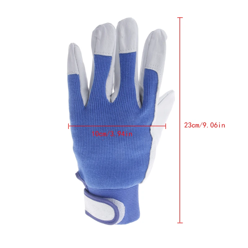 1 пара износостойких кожаных перчаток из свиной шкуры для ремонта вождения