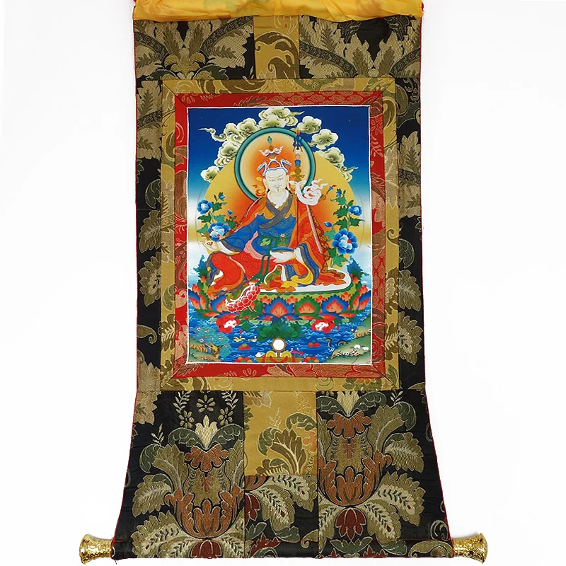 Тибетская буддийская танка мелкая тщательная печать шелковая вышивка гобелен