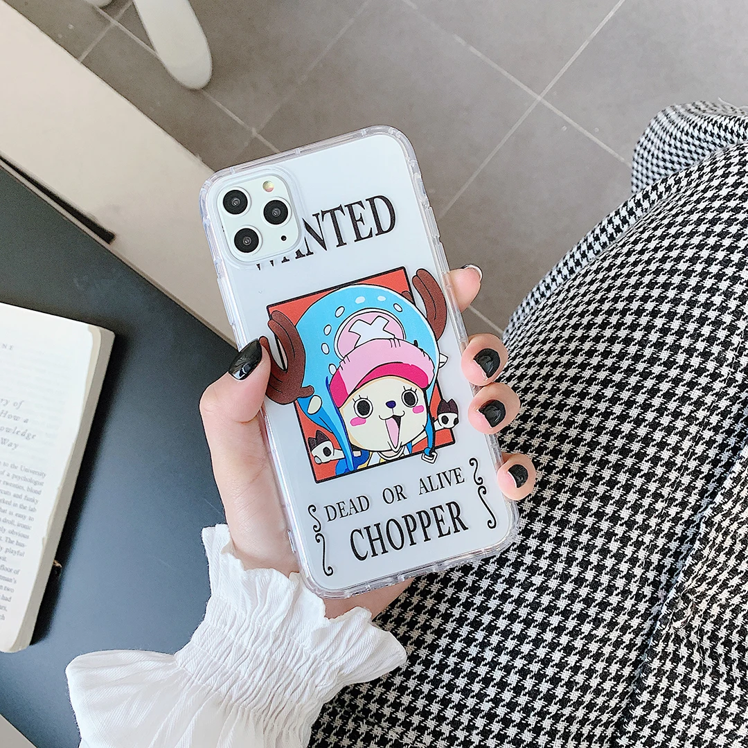 Мультфильм Луффи Чоппер ТПУ чехол для телефона iPhone 11 Pro Max X XR XS мягкая прозрачная