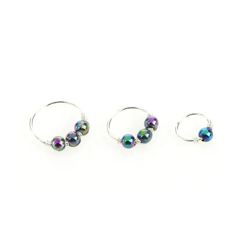 3 шт. сексуальное розовое покрыто золотом серебром круглые серьги кольца Бусины