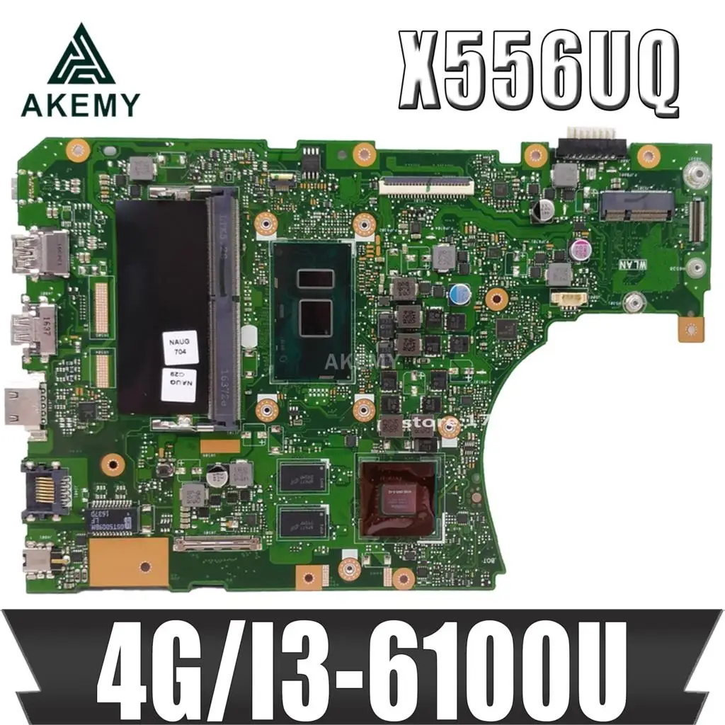 Akemy X556UV REV 3 1 материнская плата для ноутбука For Asus X556UJ X556UF X556UR X556UQ X556UQK Материнская I3