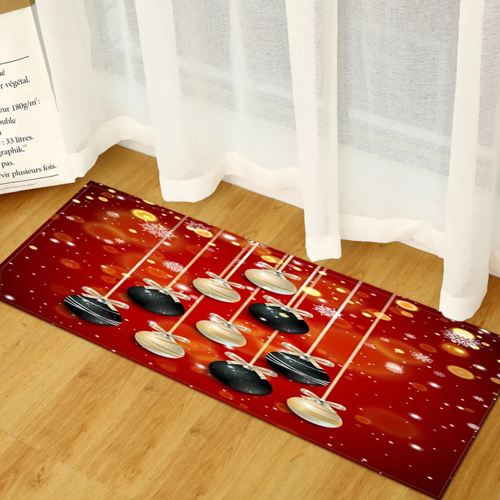 Коврик для кухни Придверный коврик Рождественское украшение дома искусственные