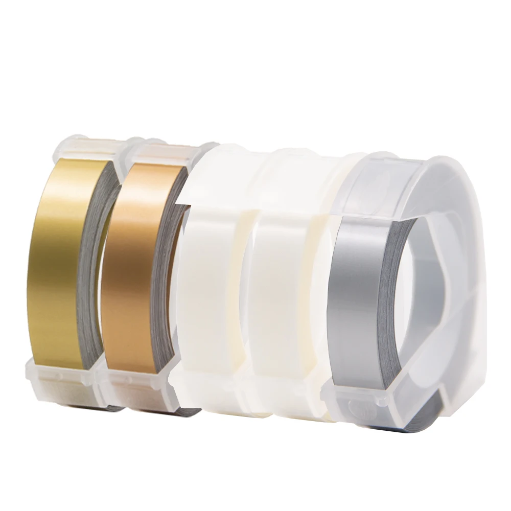 UniPlus 5PK для DYMO 3D лента этикеток тиснение пишущая машинка Motex E101 подходит Dymo 1610 1880