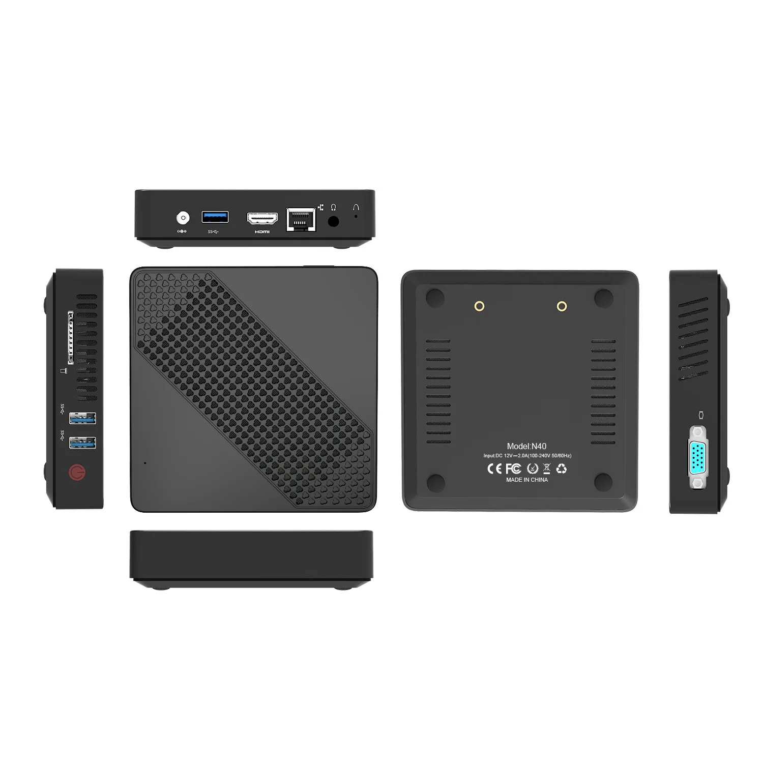 

MINISFORUM MINI PC N4020 4K display home office 4GB/64GB