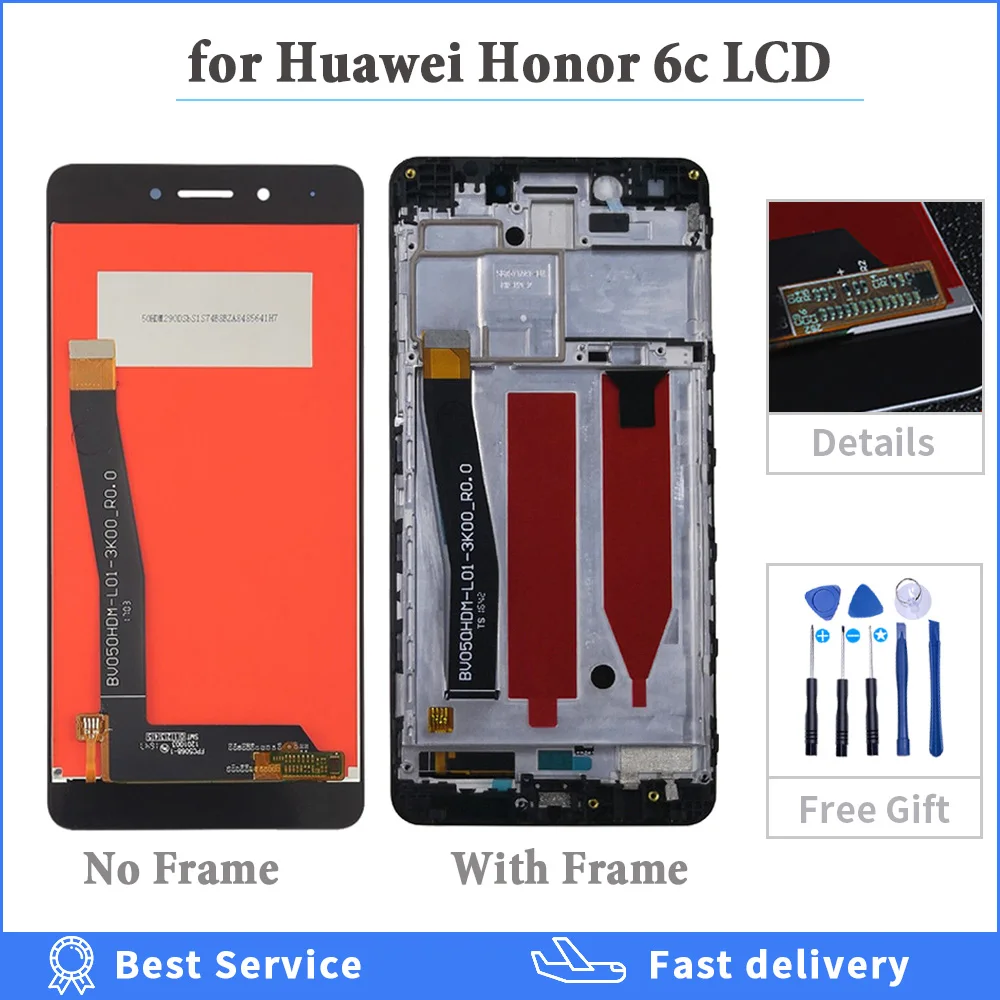 Дисплей с тачскрином для Huawei Honor 6C 5 0/Nova Smart DIG L01 L21HN '' рамкой/без рамки|Экраны
