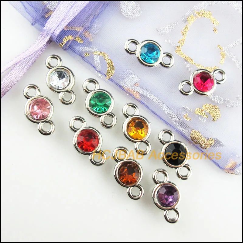 Мода 30 шт. тупой Серебряный Металл с гальваническим покрытием Смешанные