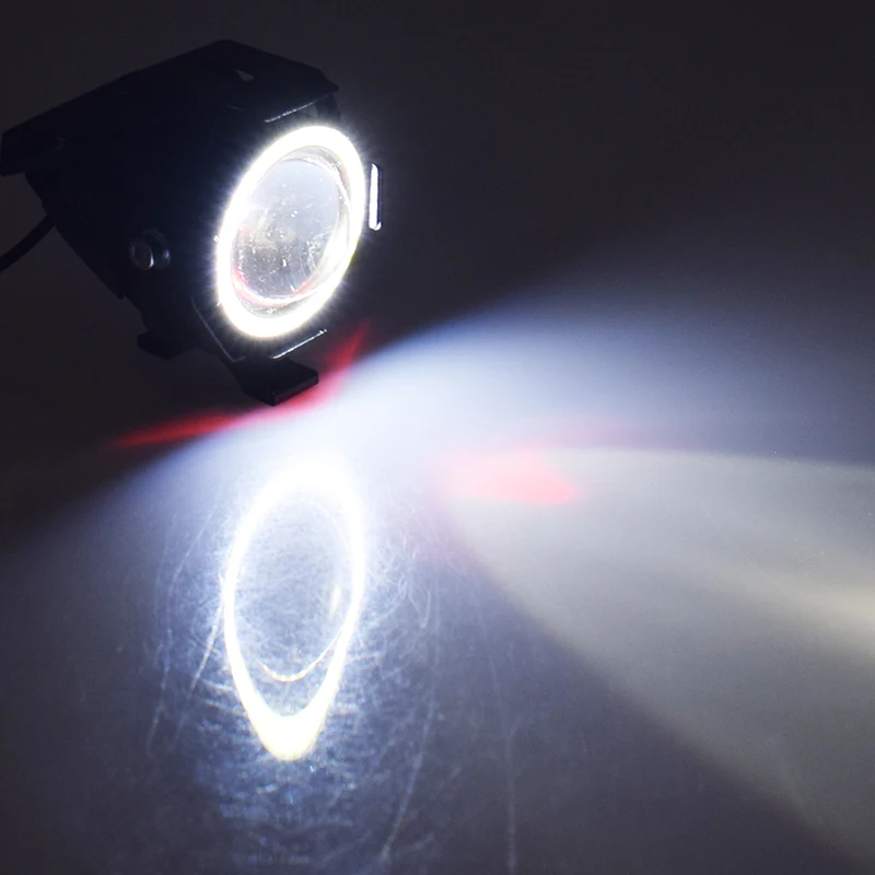 Светодиодные фары для мотоцикла U7 125 Вт работы на мотоцикле ангельские глазки